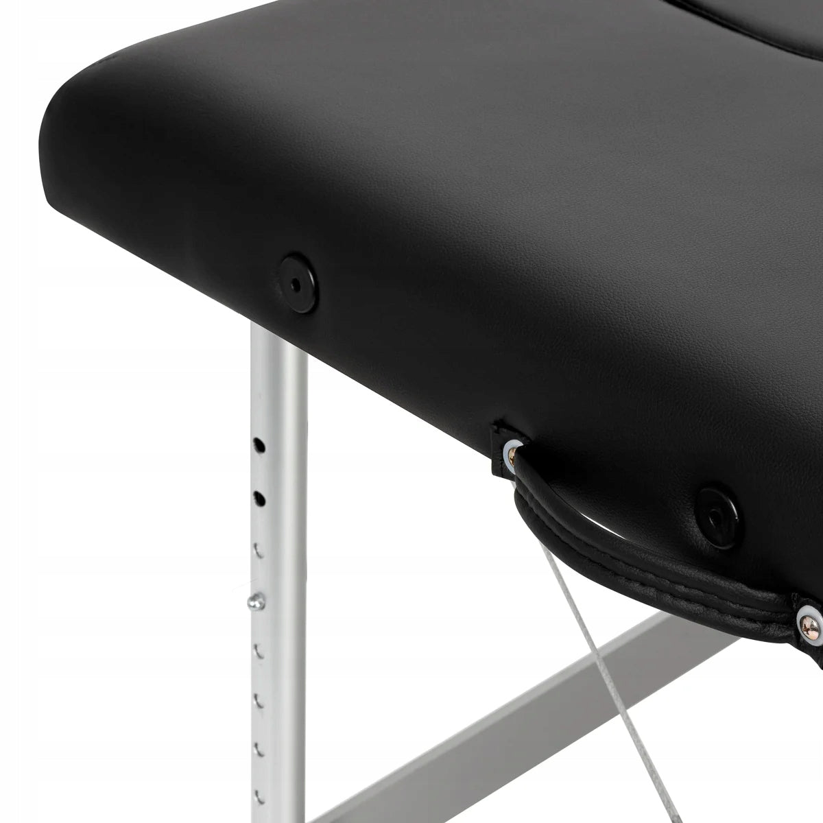 FOLDING TABLE FOR MASSAGE PHYSIOTHERAPY ALUMINUM BALANCE 2 SEGMENT BLACK