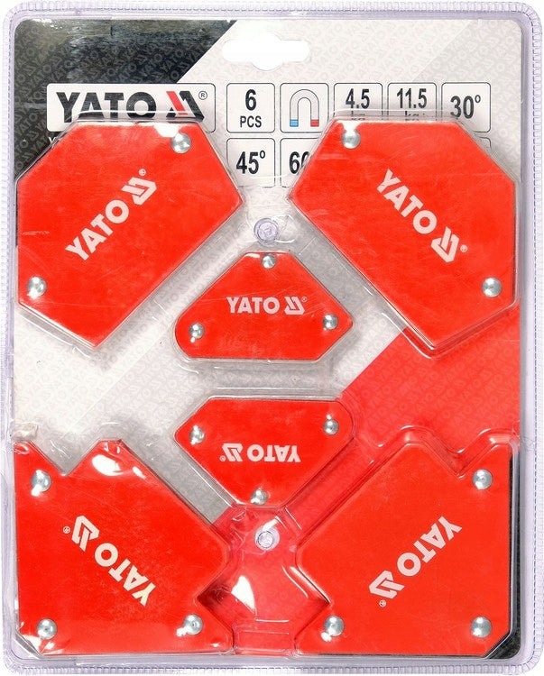 Suvirinimo magnetinių kampų rinkinys YATO, 6 vnt., YT-08679