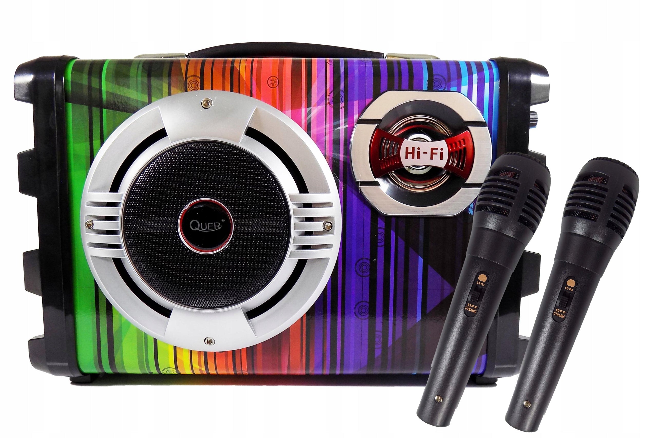 7IN1 PORTABLE KARAOKE SET + 2 USB BT MICROPHONES