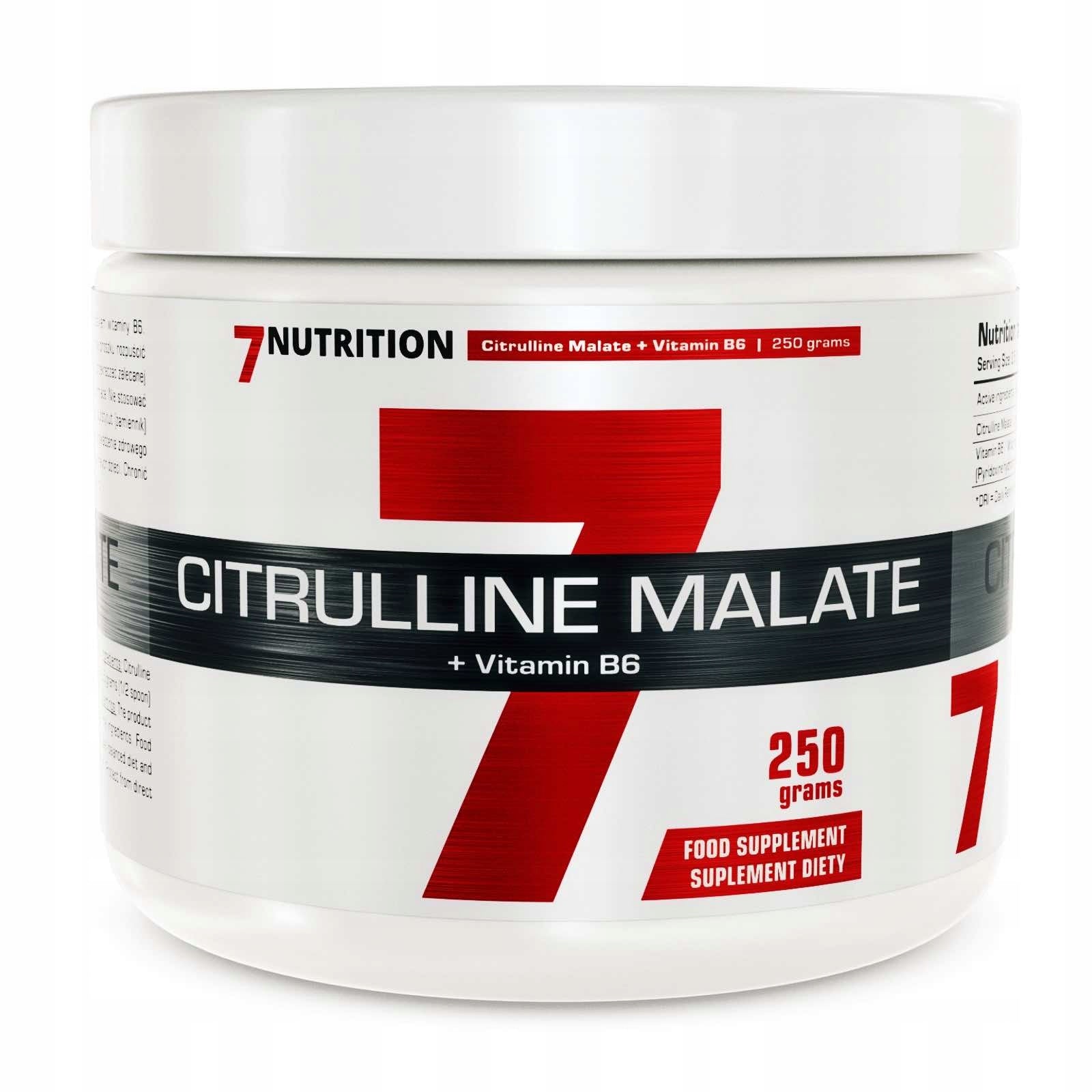 7NUTRITION Citrulline Malate CITRULLINE REGENERATION MASS STRENGTH LIBIDO ERECTION Packaging status original