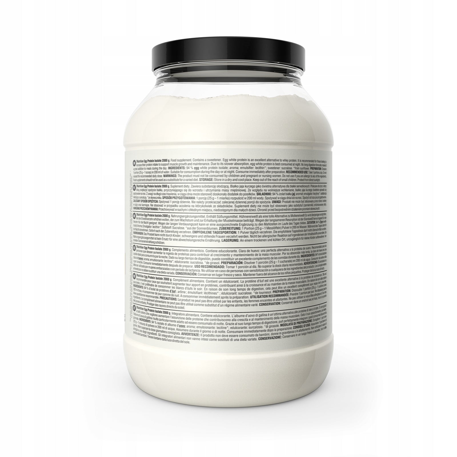 7NUTRITION EGG PROTEIN ISOLATE 2000G LACTOSE-FREE PURE EGG WHITE ISOLATE Expiration date at least 1 year from the date of purchase