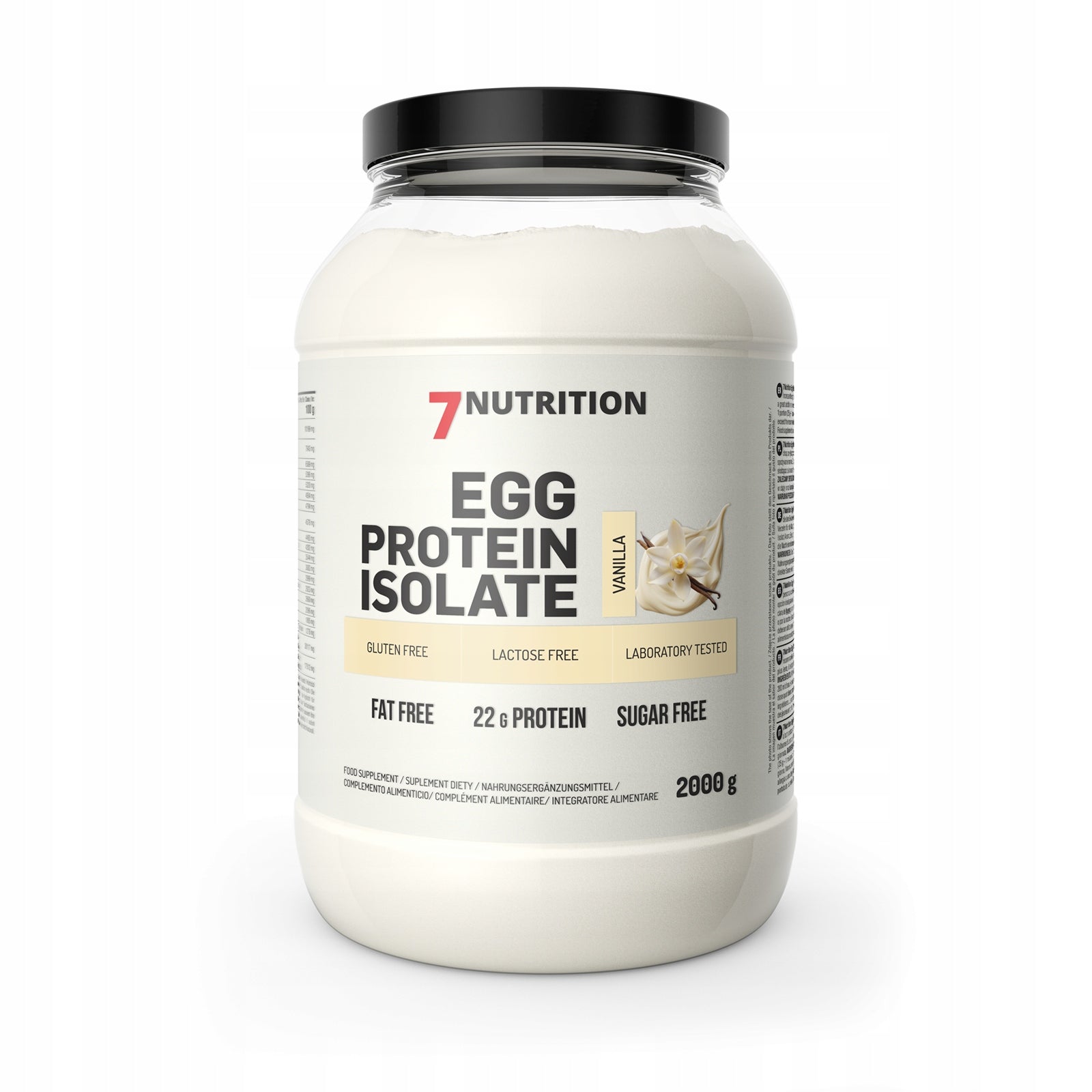 7NUTRITION EGG PROTEIN ISOLATE 2000G LACTOSE-FREE PURE EGG WHITE ISOLATE