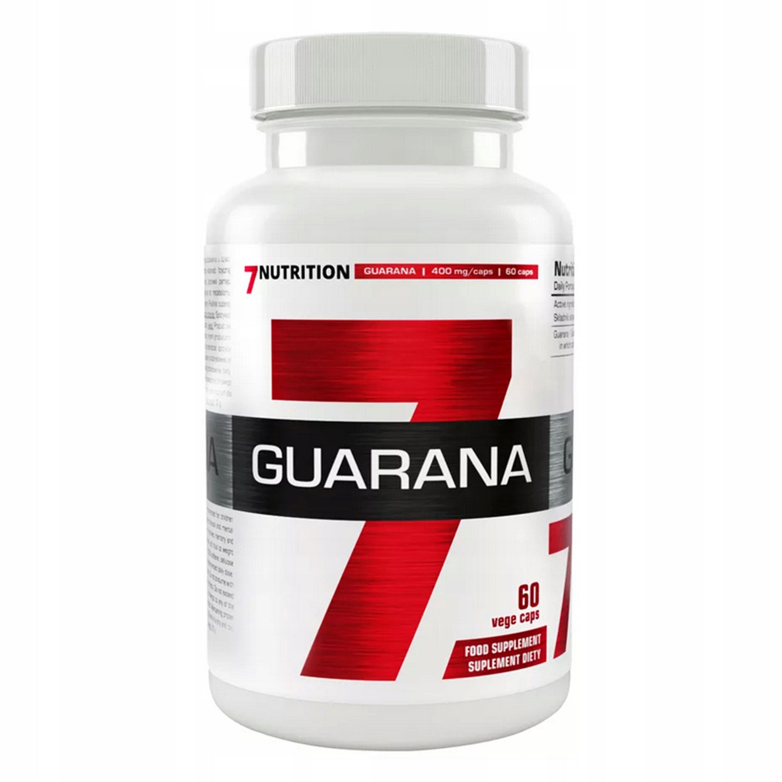 7NUTRITION GUARANA 60 vege caps OPPORTUNITY!