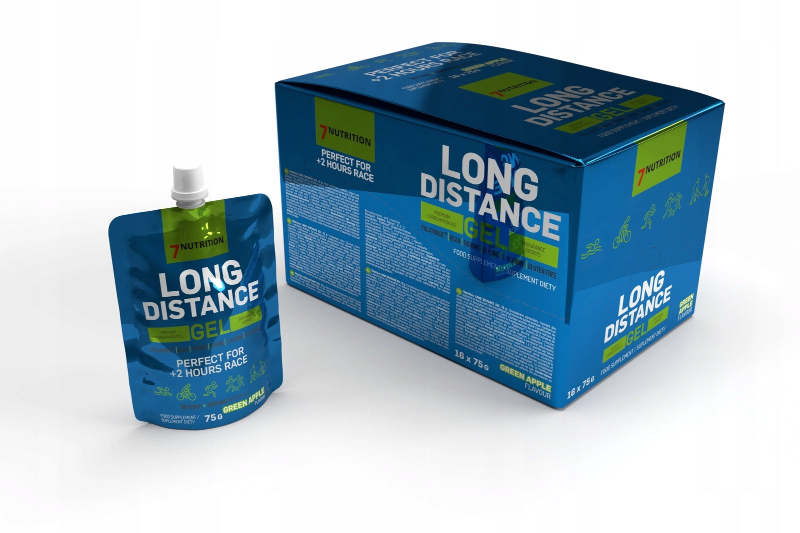 7NUTRITION LONG DISTANCE GEL 75G APPLE
