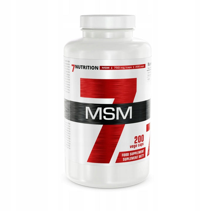7NUTRITION MSM 750MG 200CAPS HEALTHY AND STRONG JOINTS Brand 7Nutrition