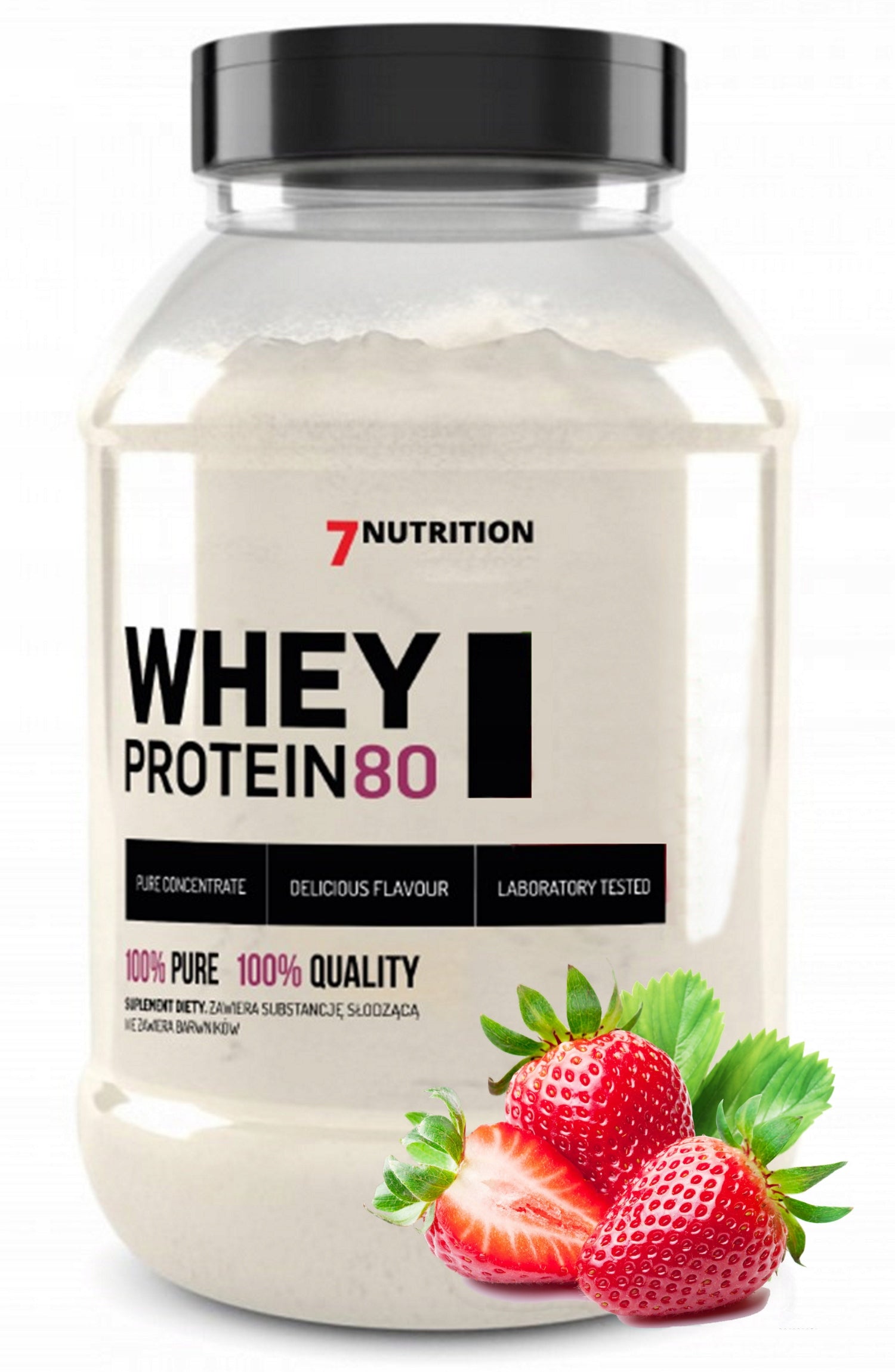 7NUTRITION Protein 80 2000g Strawberry Expiration date at least 1 year from the date of purchase