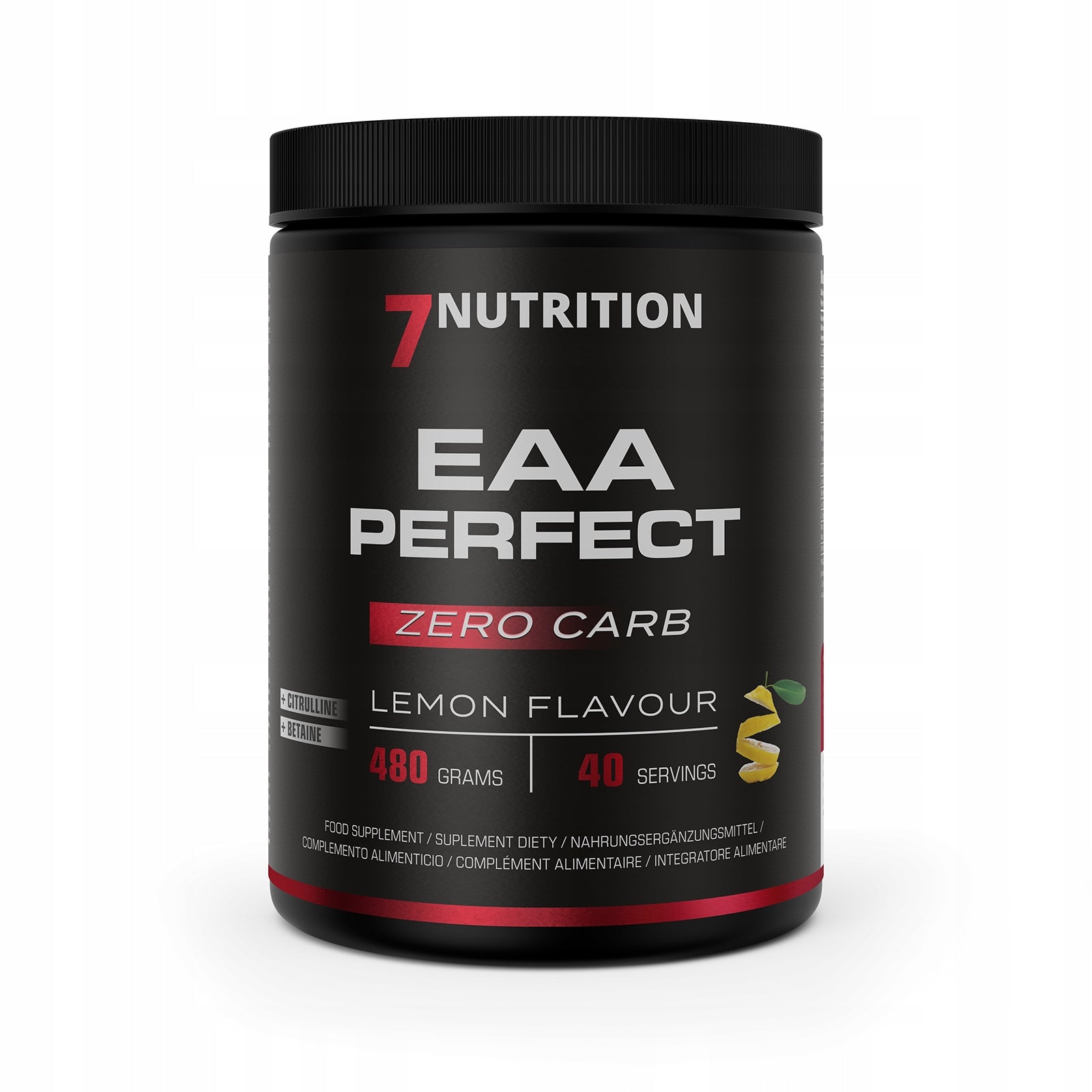 7Nutrition EAA Perfect Lemon 480 g Amino Acids Regeneration after Training Packaging status original