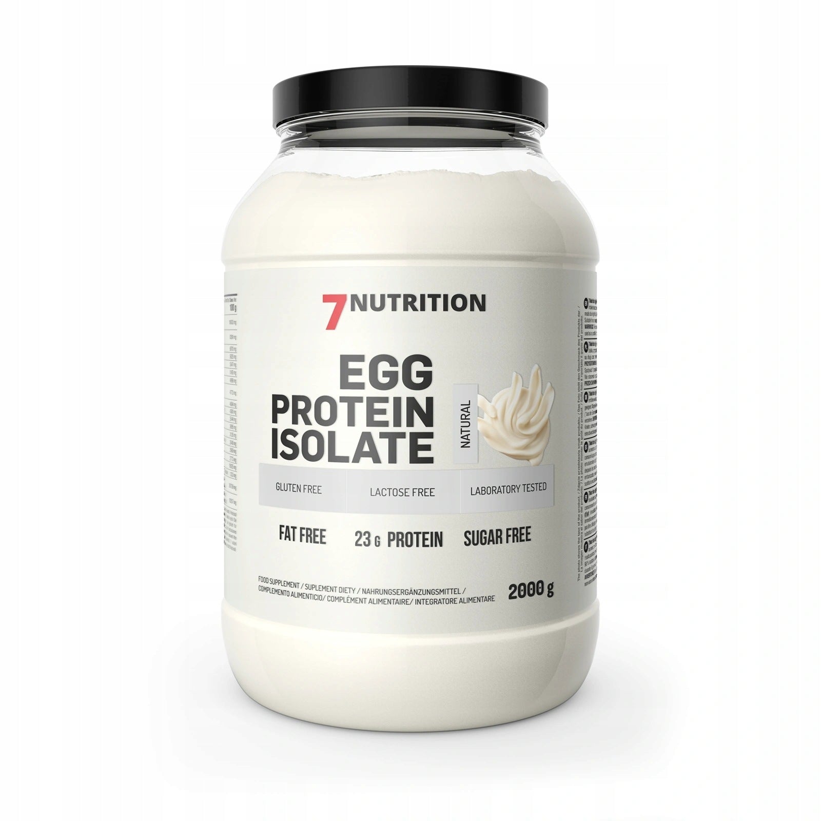7Nutrition Egg Protein Isolate 2000g EGG Protein Isolate Without Lactose Natural