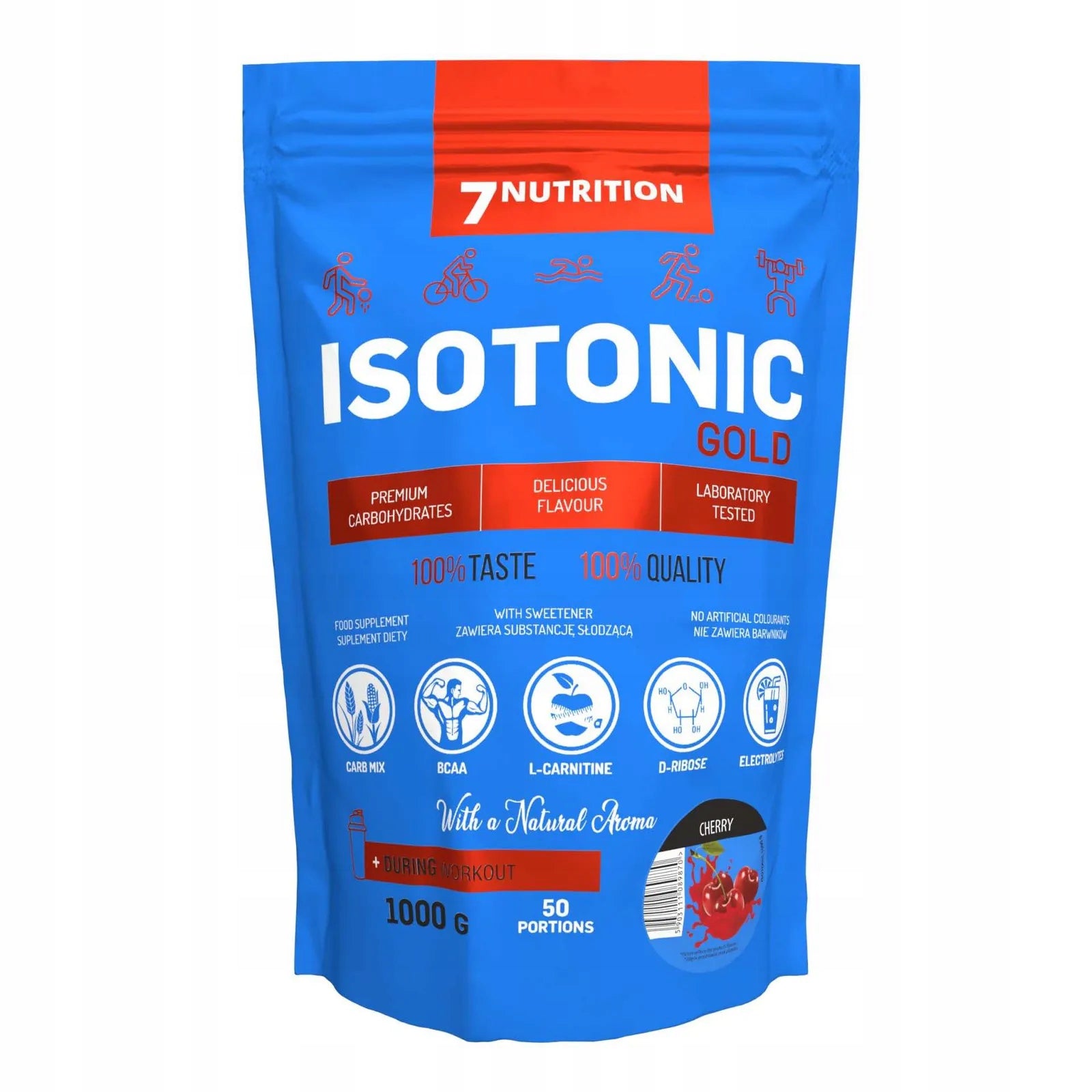 7Nutrition Isotonic 1000g - Cherry Isotonic