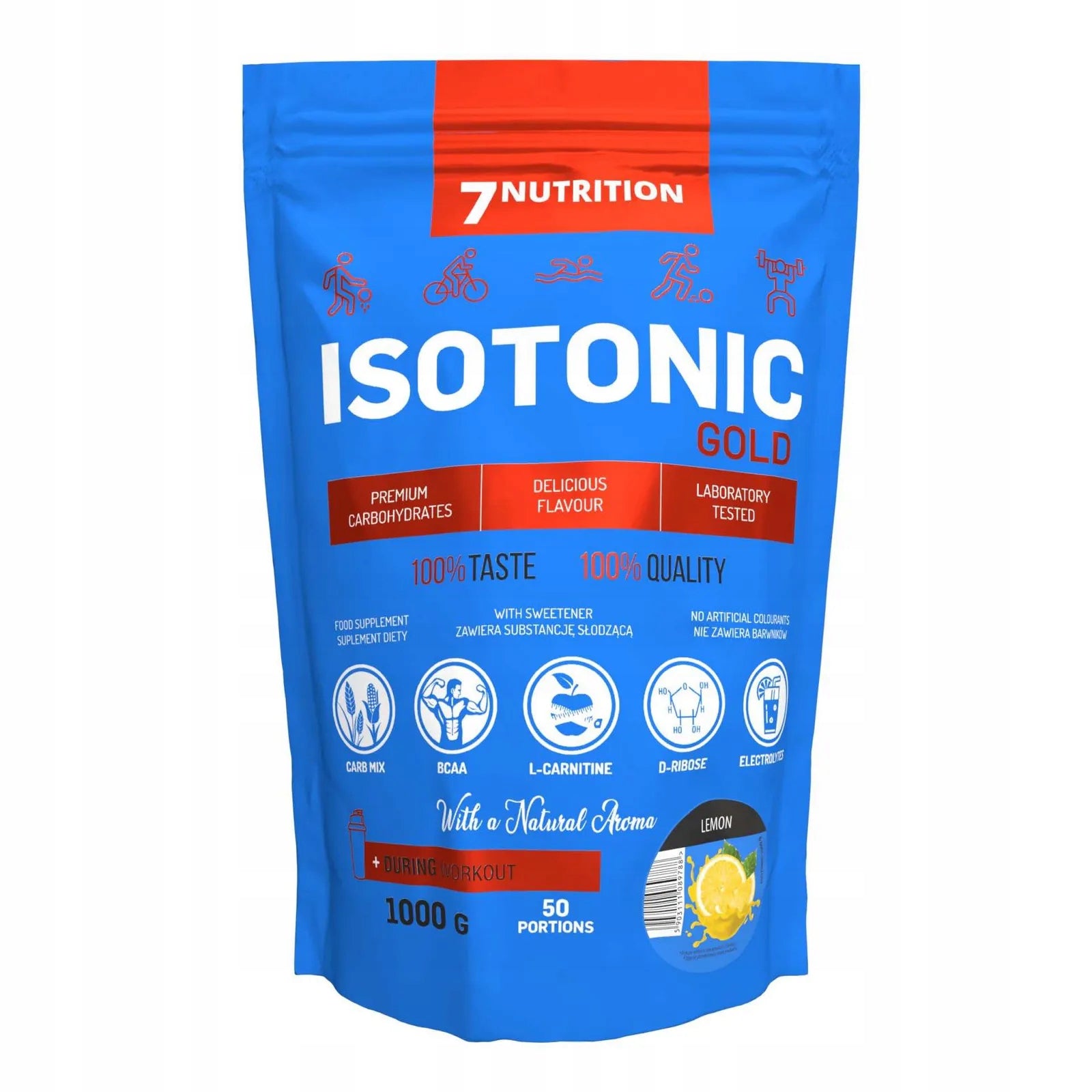 7Nutrition Isotonic 1000g - Orange Isotonic Regeneration Orange
