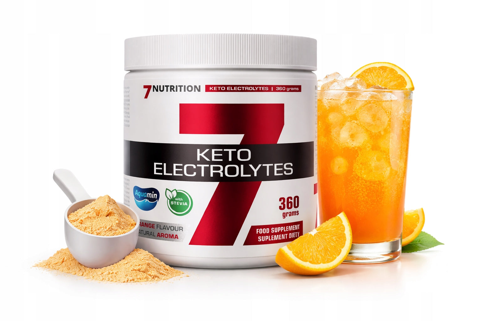 7Nutrition Keto Electrolytes 360g Electrolytes Keto Magnesium Potassium Sodium ALC HMB Expiration date at least 1 year from the date of purchase