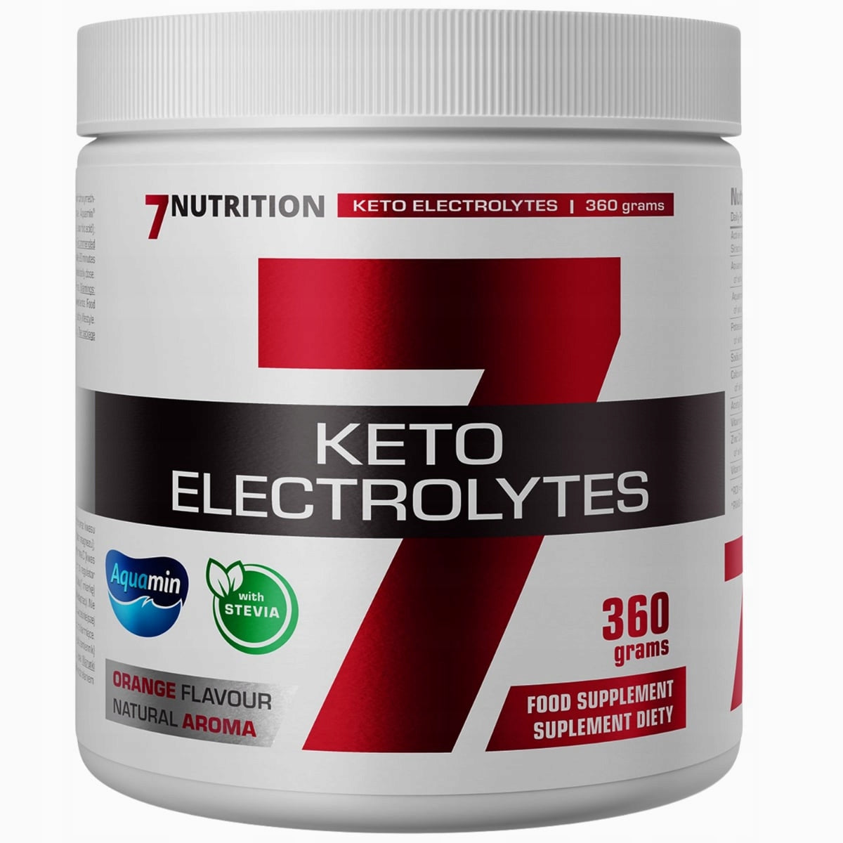 7Nutrition Keto Electrolytes 360g Electrolytes Keto Magnesium Potassium Sodium ALC HMB Packaging status original