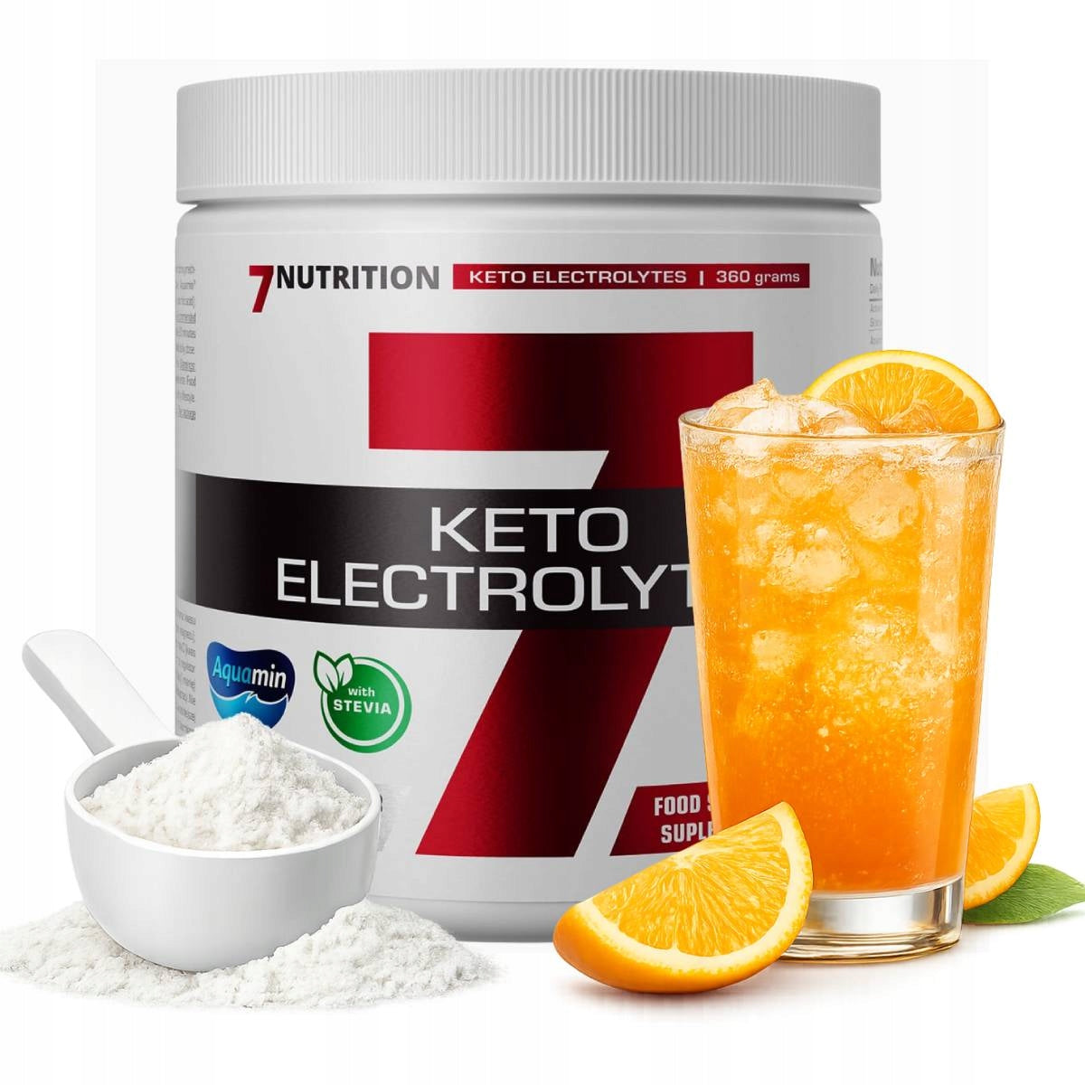 7Nutrition Keto Electrolytes 360g Electrolytes Keto Magnesium Potassium Sodium ALC HMB