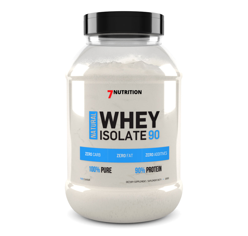 7Nutrition Natural Whey Isolate 90 500g WPI Protein Conditioner Pure Isolate Packaging status original