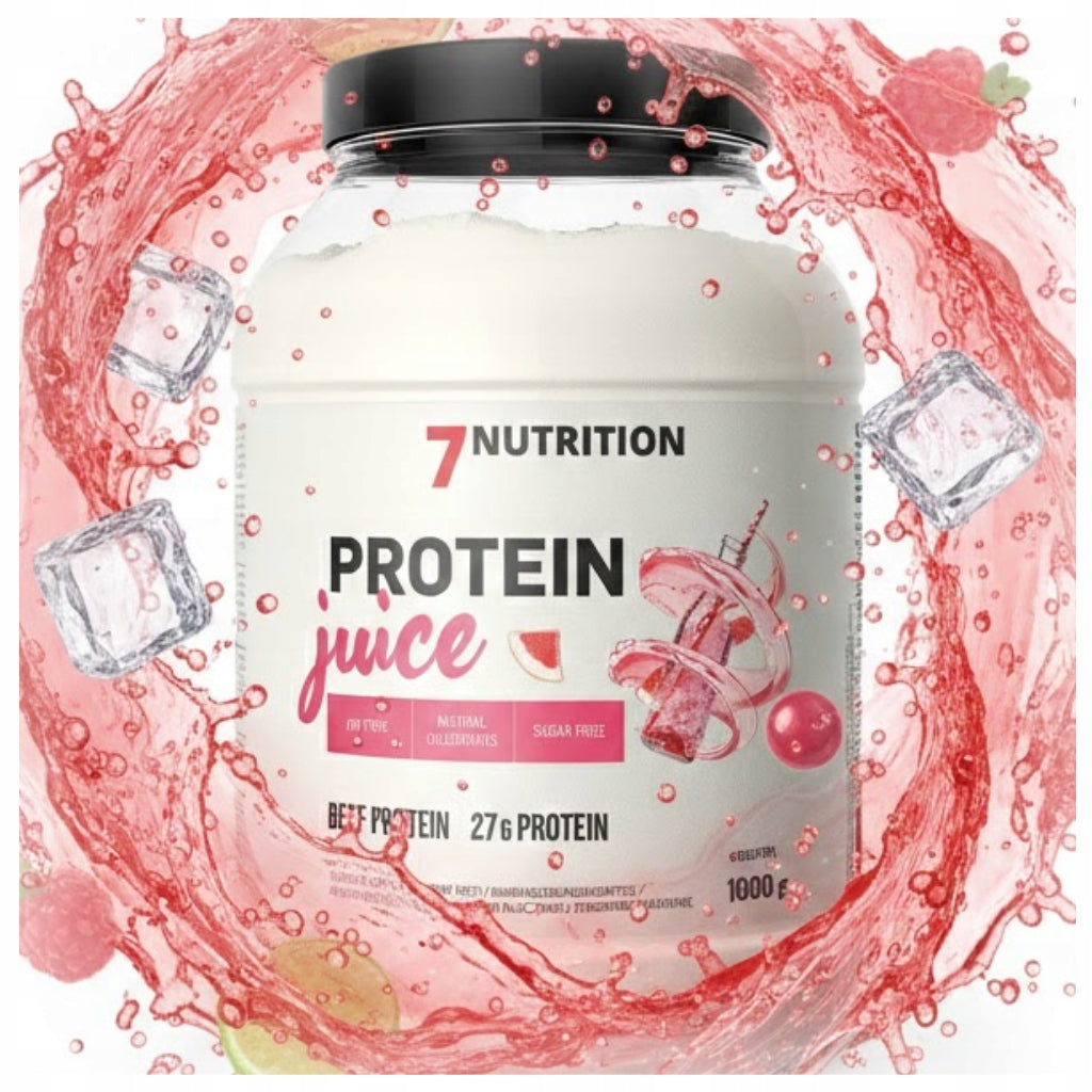 7Nutrition Protein Juice 1000 g Red Soda Orange Protein Juice Isolate WPI Packaging status original