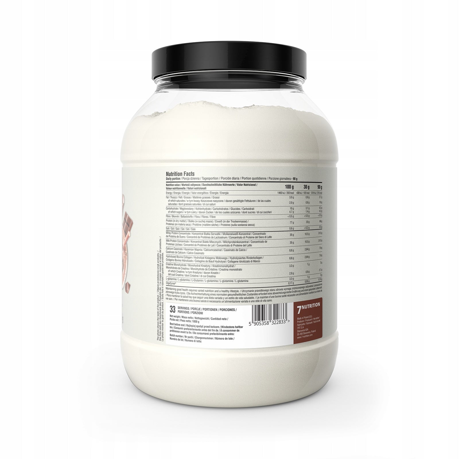 7Nutrition Protein Matrix 1000 g Milk Chocolate PROTEIN CONDITIONER Expiration date not specified