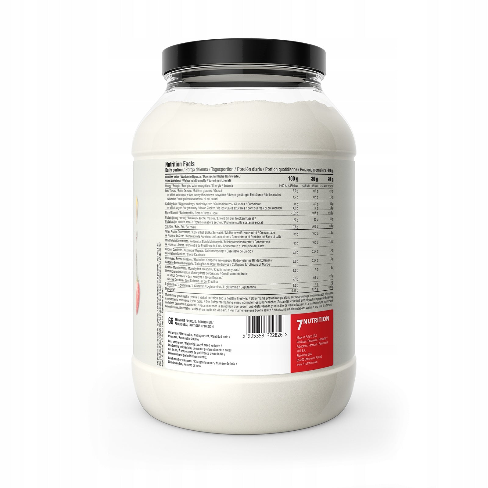 7Nutrition Protein Matrix 2kg Protein Mix WPC Beef Protein + SHAKER Expiration date at least six months from the date of purchase