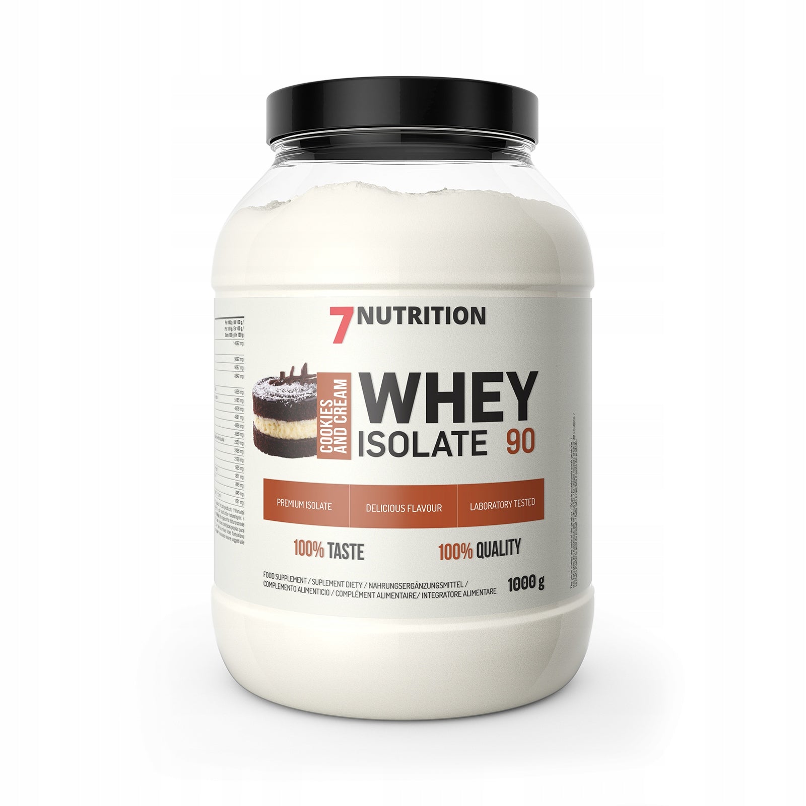 7Nutrition Whey Isolate WPI 90 1000 g Protein Conditioner Whey Isolate MASS Packaging status original