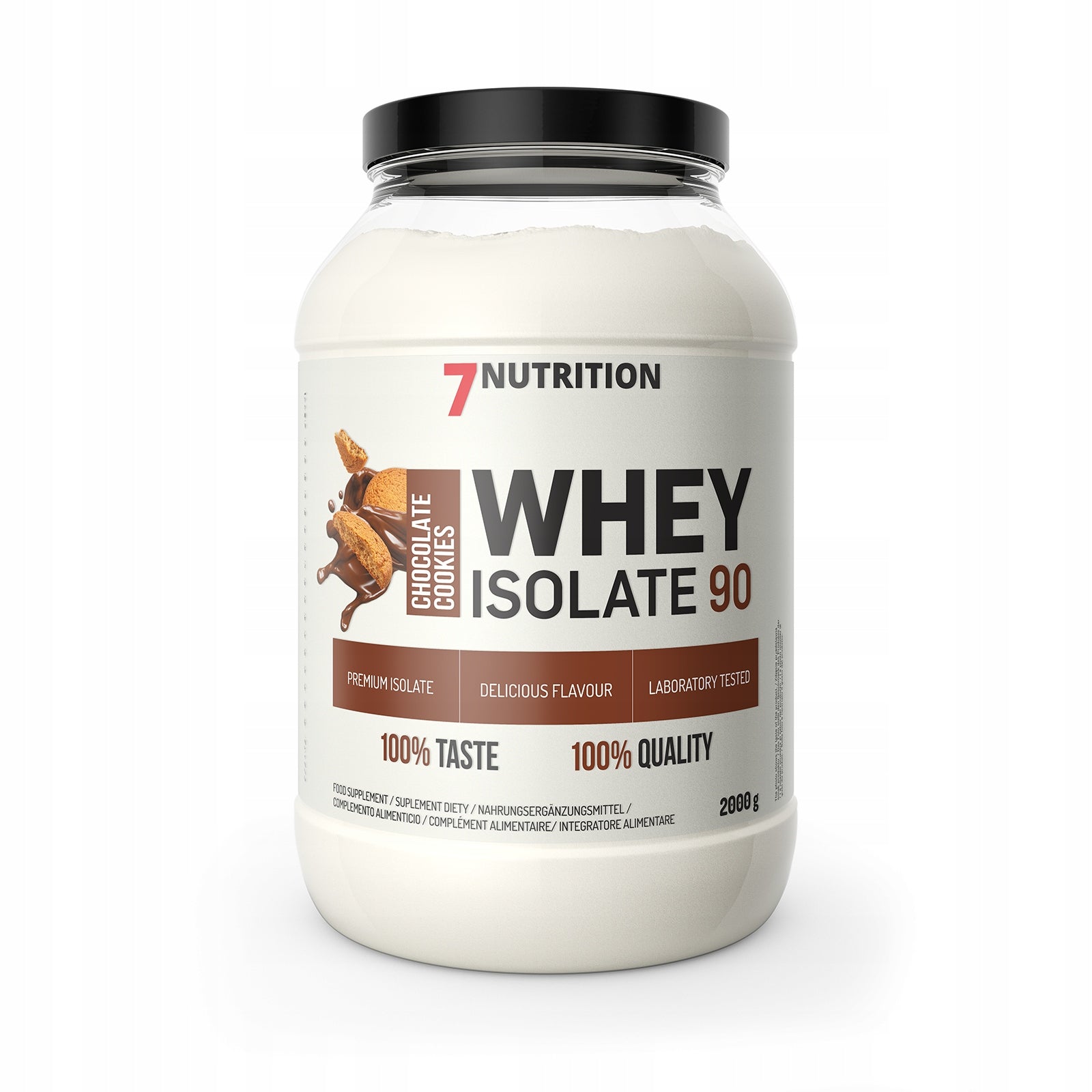 7Nutrition Whey Isolate WPI 90 2000 g Pure Protein Isolate for Mass Reduction