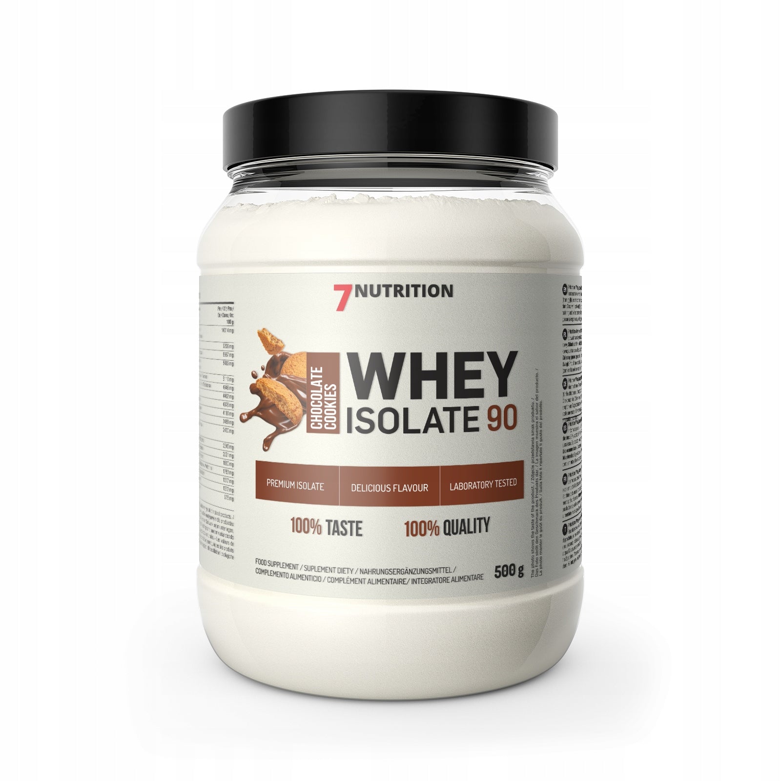 7Nutrition Whey Isolate WPI 90 Choc Cookies 500 g Isolate Protein