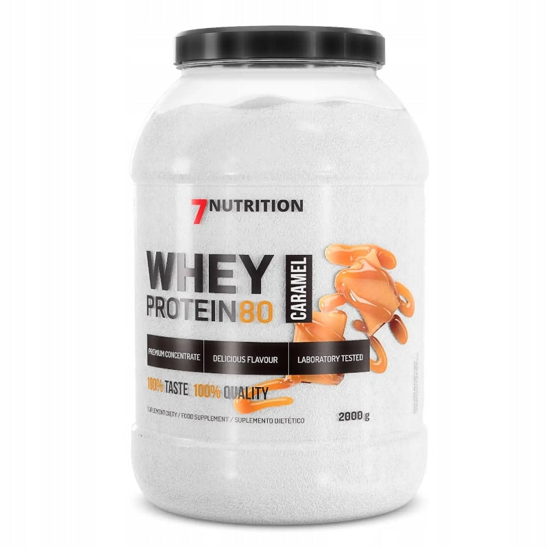 7Nutrition Whey Protein 80 protein WPC concentrate 2kg Caramel