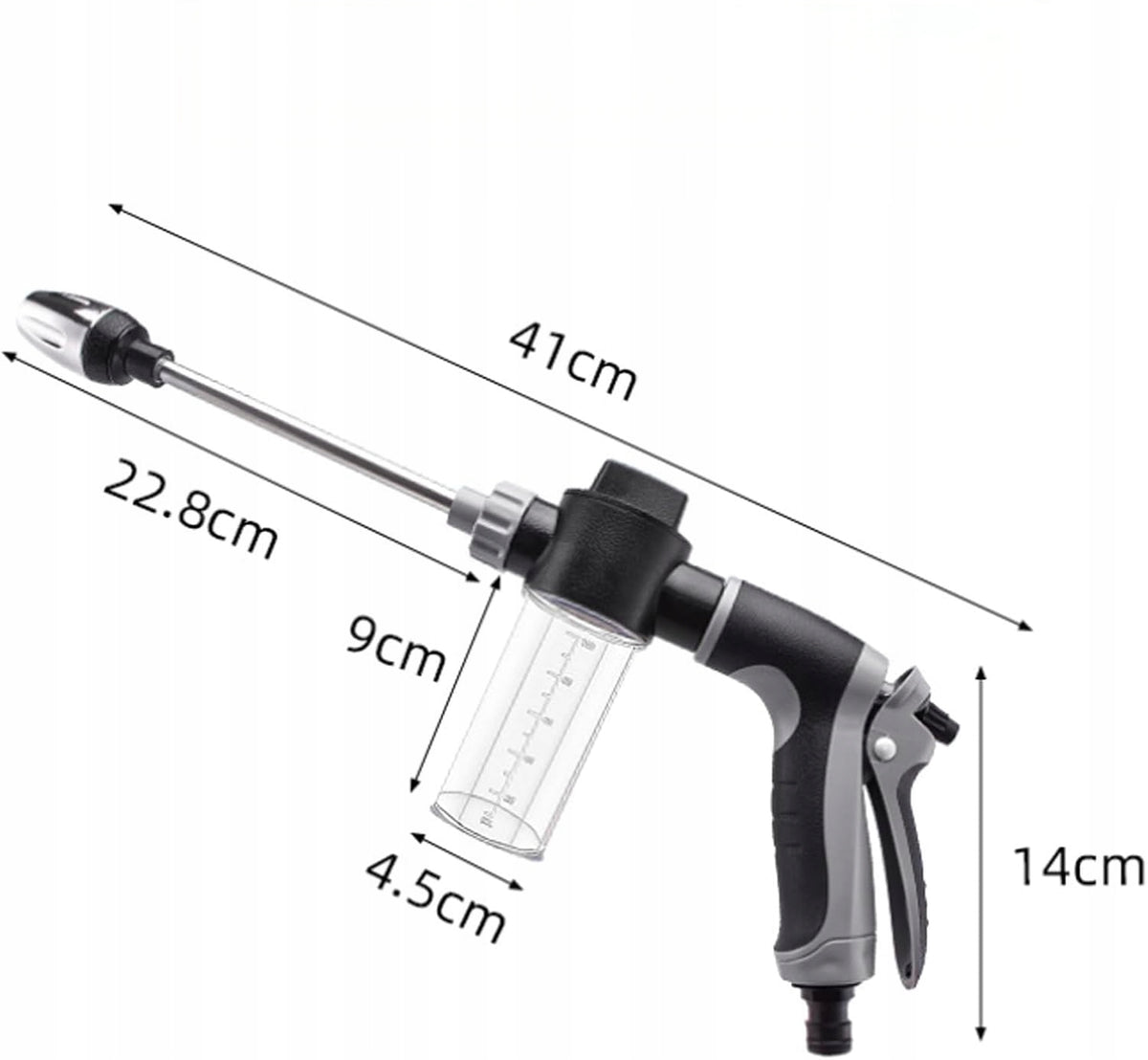 7PCS HIGH PRESSURE WASH GUN FOR GARDEN HOSE-METAL CONNECTOR Manufacturer code PISTOLET DO MYCIA WYSOKOCIŚNIENIOWEGO-METAL