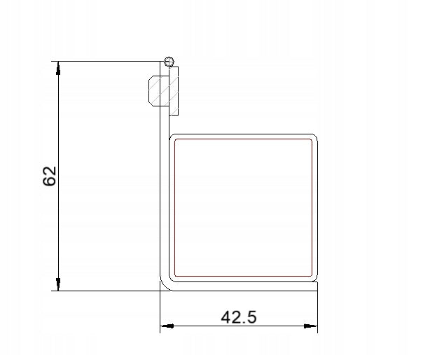 Cinkuota elektrinė spyna vartų stulpui, 280 mm