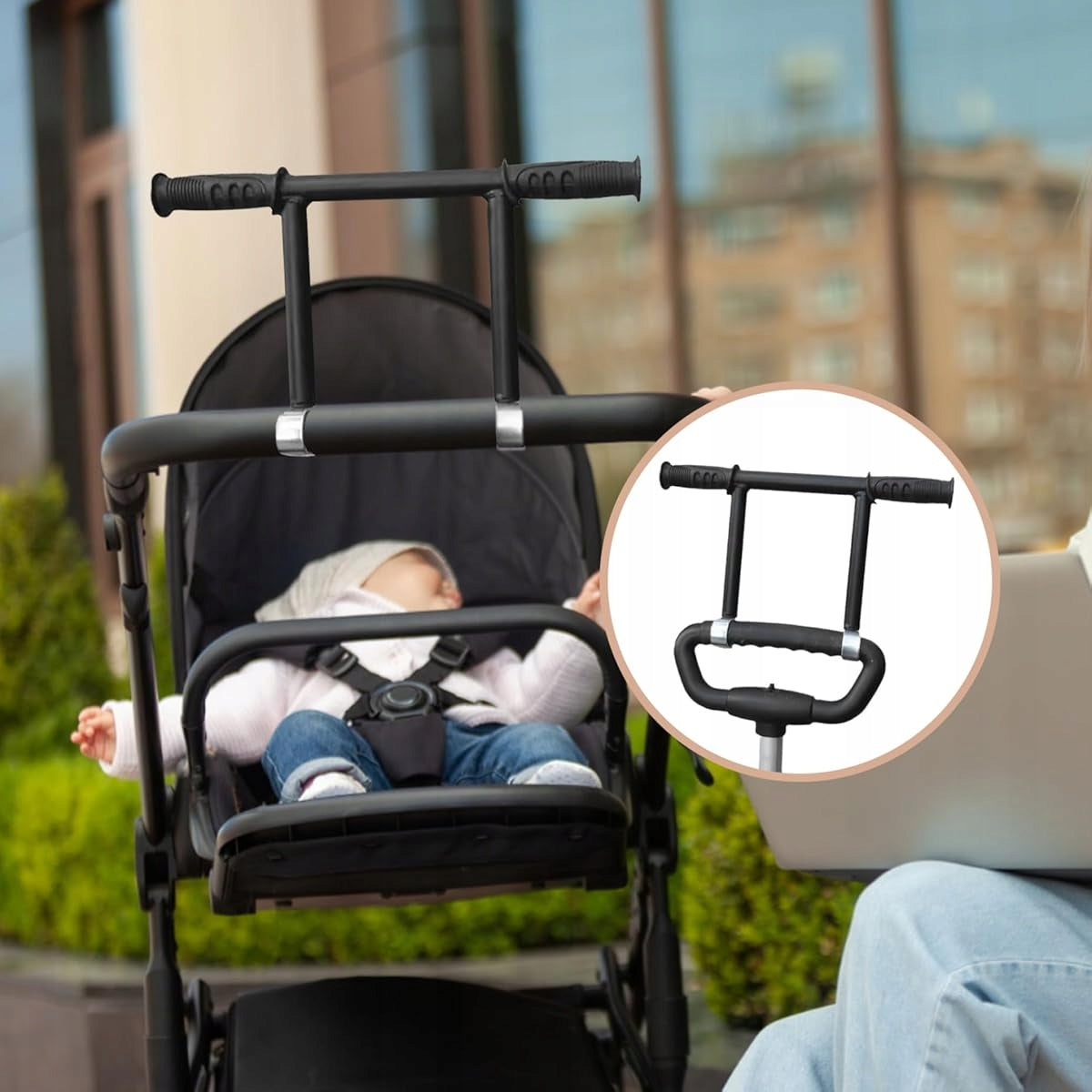 Vežimėlio rankenos prailginimas