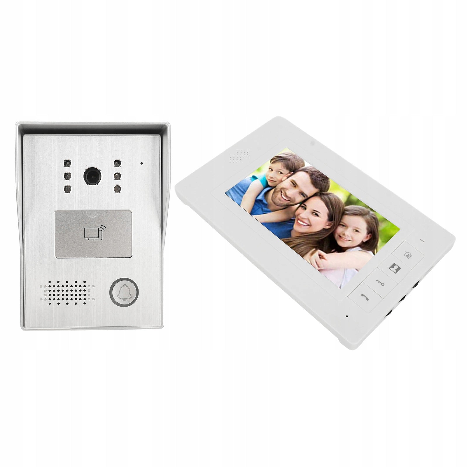 7in TFT Wired Intercom System Infrared Color Screen I0 Model 7078VGAE