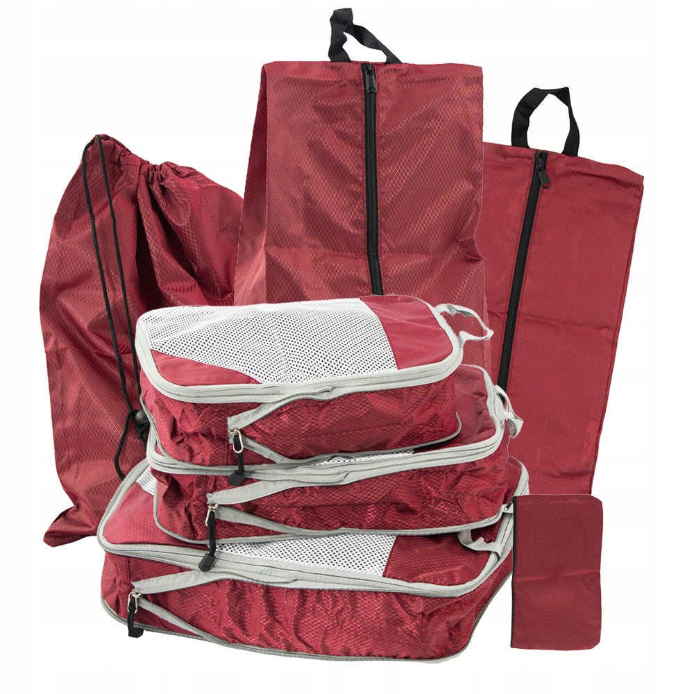 7in1 BAG CABINET SUITCASE ORGANIZER SET COMPRESSION ORGANIZER Packaging status original