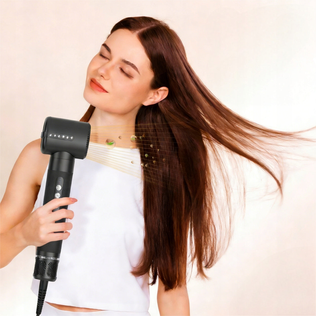 7in1 Multifunction Hair Dryer with Ionization, 1400 W, Model sennifar-Zestaw do stylizacji włosów 7w1 1400W