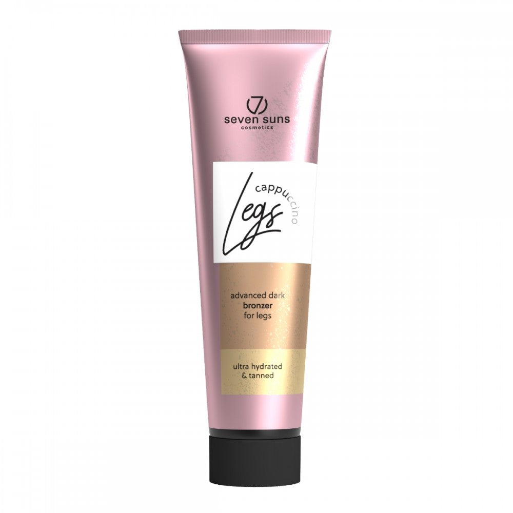 Solarium-Bräunungscreme für Beine 7suns Cappuccino Legs Advanced Dark Bronzer, 150 ml 