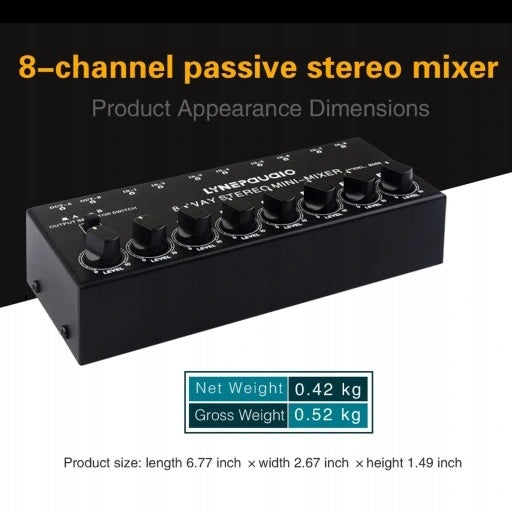 8 AV RCA Switcher Speaker Number of ports 1
