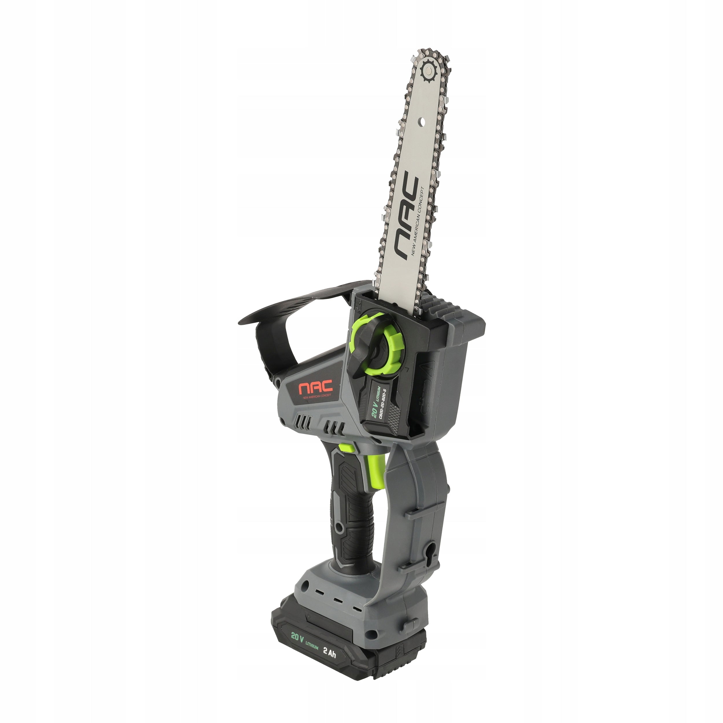 8" CORDLESS CHAINSAW WITH BATTERY AND CHARGER NAC 20V Device weight 2 kg