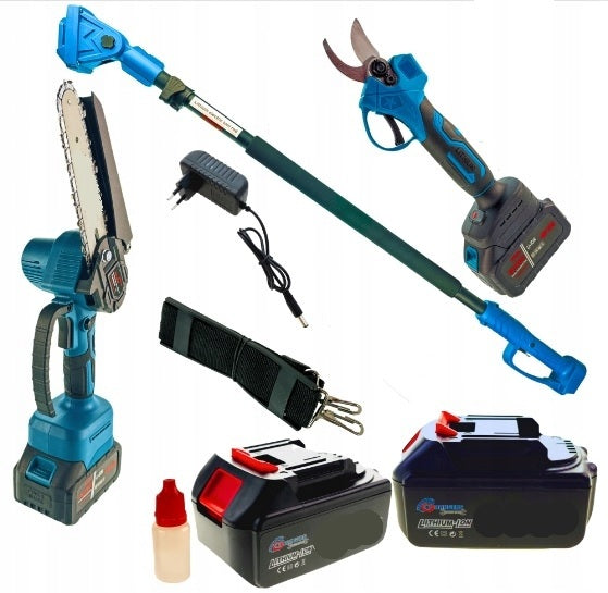 8" CORDLESS SAW + PRUNER + BOOM TELESCOPE 2X48V TOOL SET Series 4769