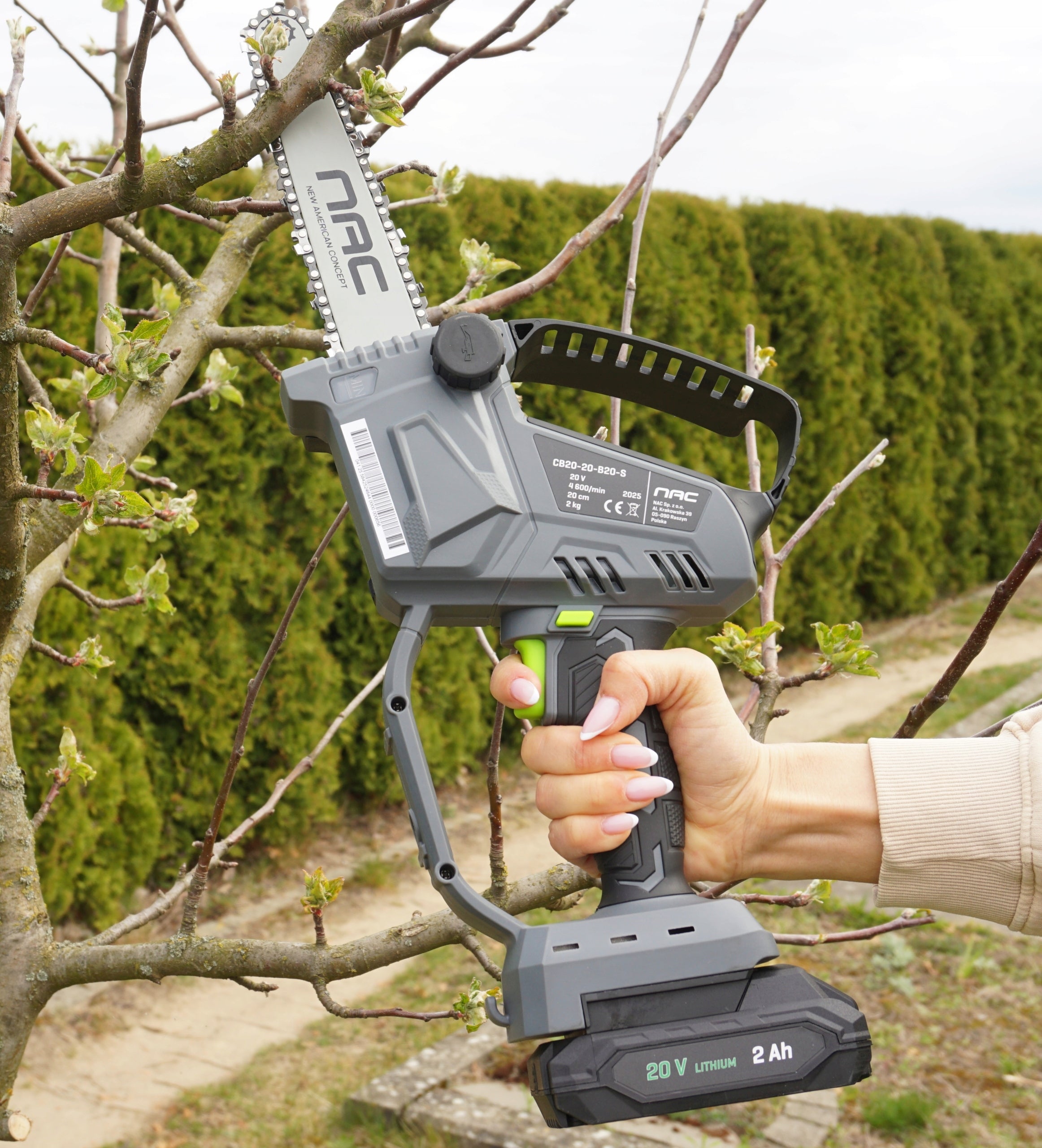 8" Cordless Branch Chainsaw with Battery and Charger NAC Manufacturer code CB20-20-B20-S