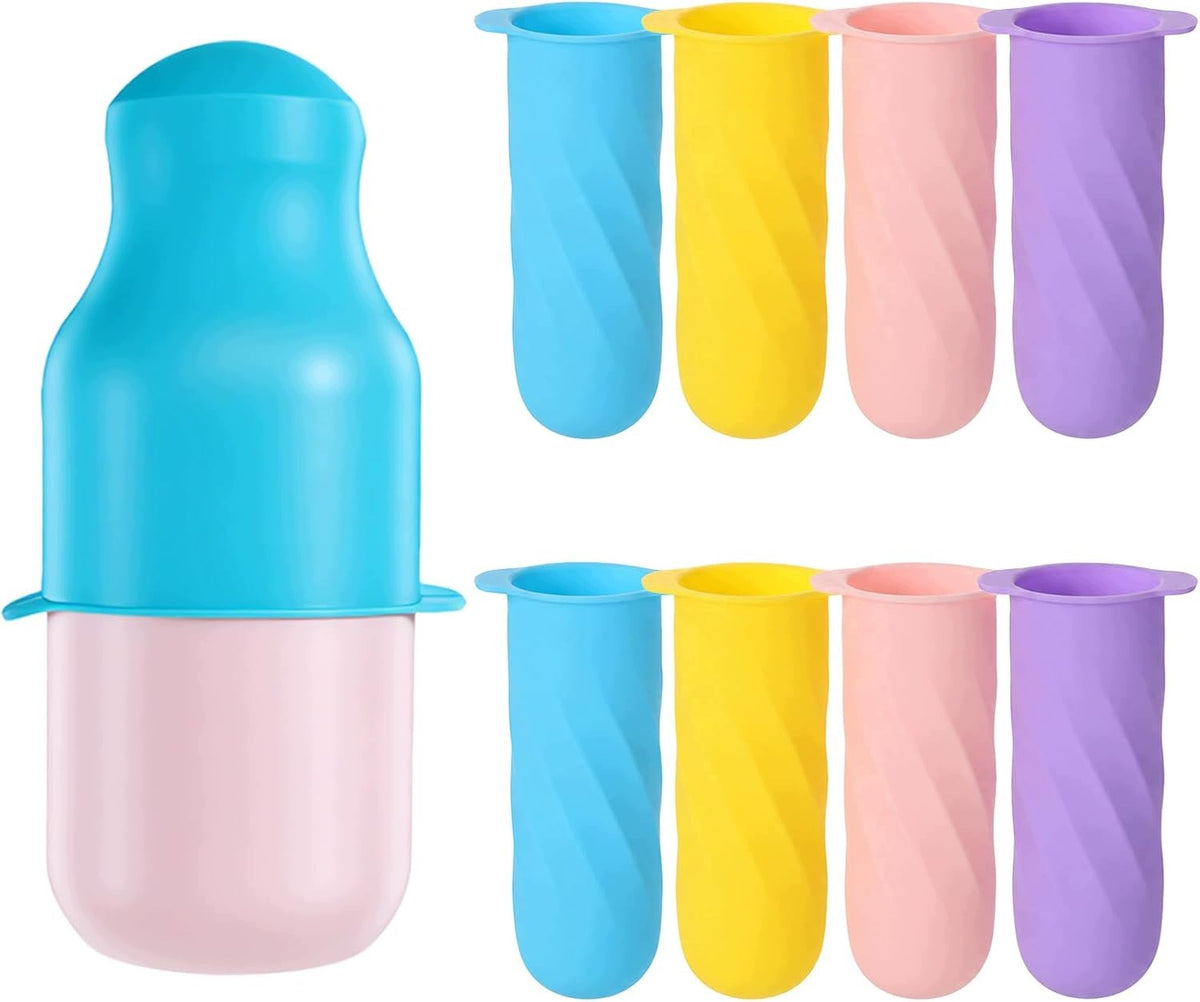 8 PACK SILICONE TRAVEL BOTTLE COVERS TIGHT ELASTIC
