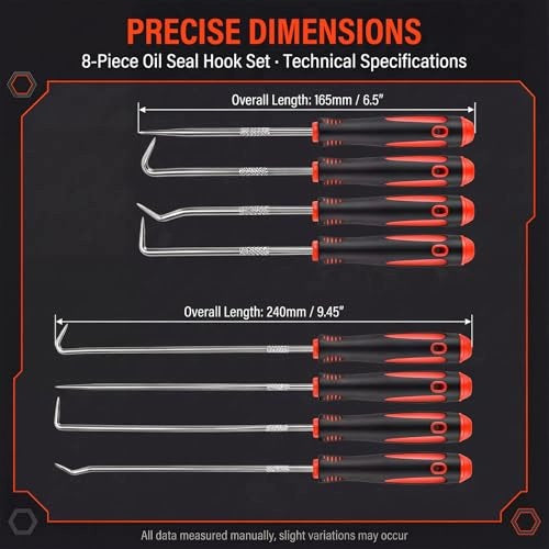 8 PCS SET OF HOOKS AND LOCKPICKS FOR OPENING MECHANICAL LOCKS Manufacturer code Bez marki