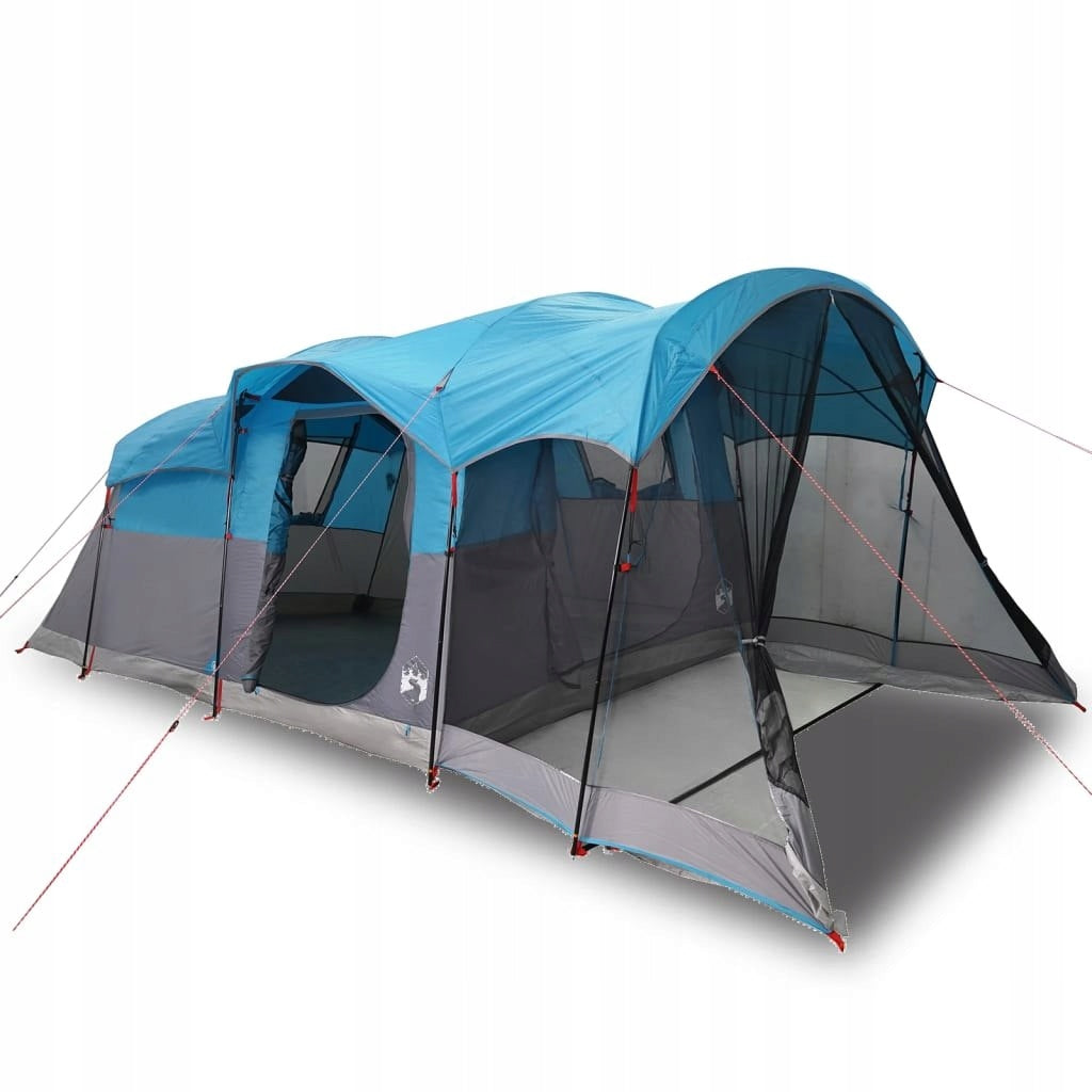 8-PERSON TUNNEL FAMILY TENT BLUE WATERPROOF