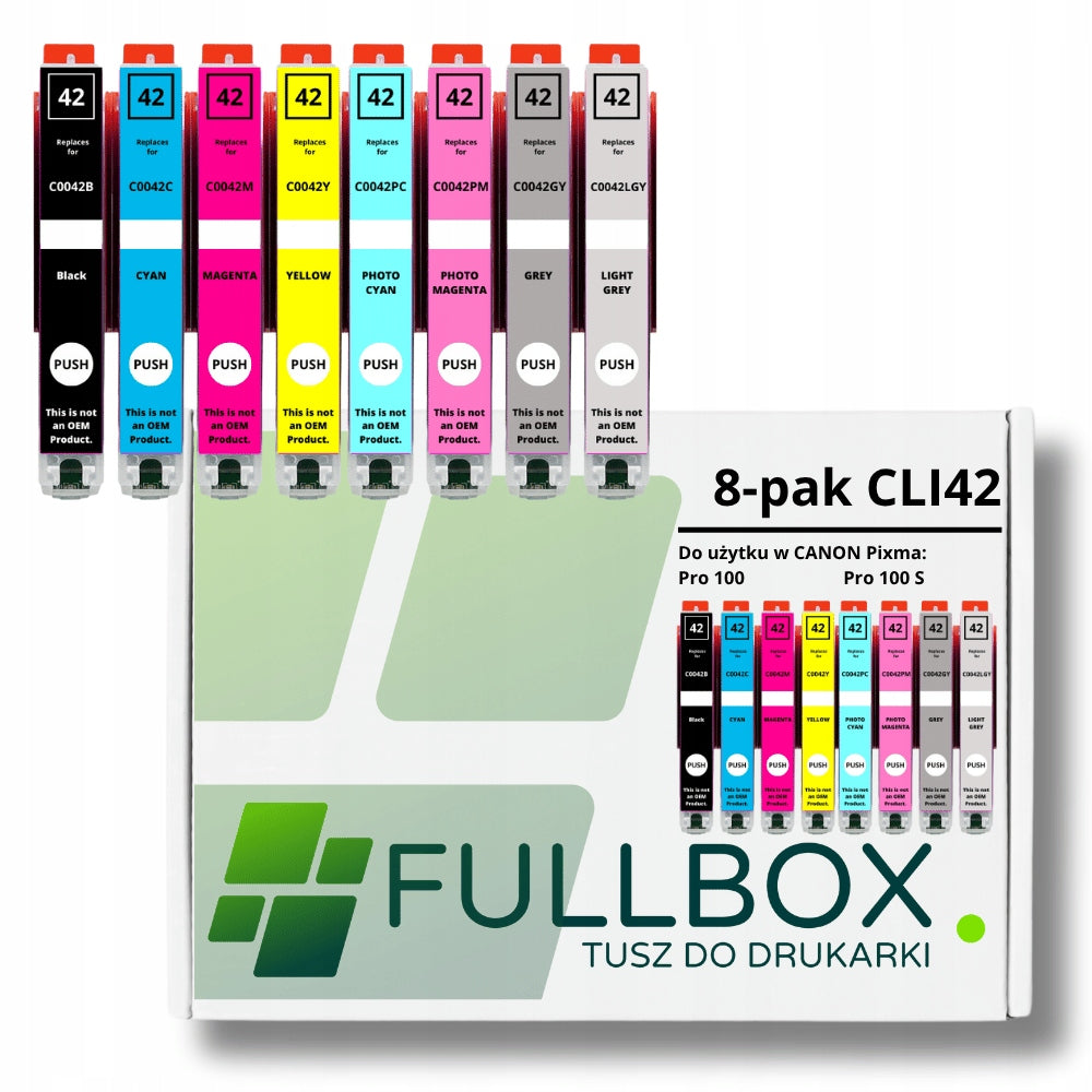 8-Pack NEW CLI-42 Ink for Canon Pixma PRO-100 PRO-100S PRO100 PRO100S