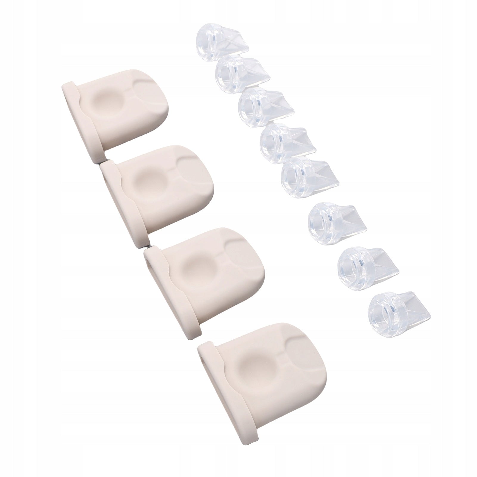 8 Pcs Duck Beak Valves 4 Pcs QH Silicone Diaphragm Pump Parts