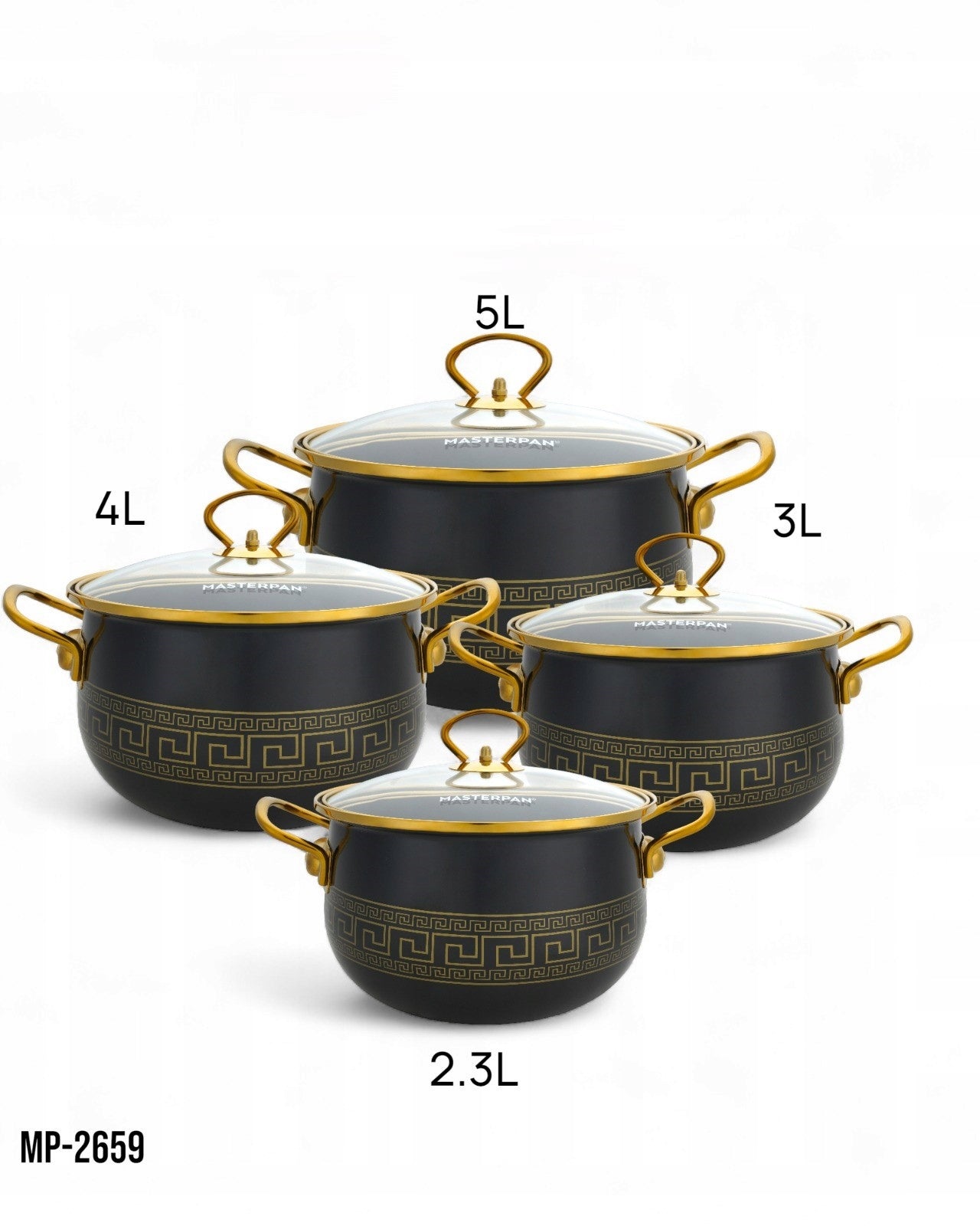8-Piece Enamel Cookware Set - Induction & Gas Compatible - High Quality