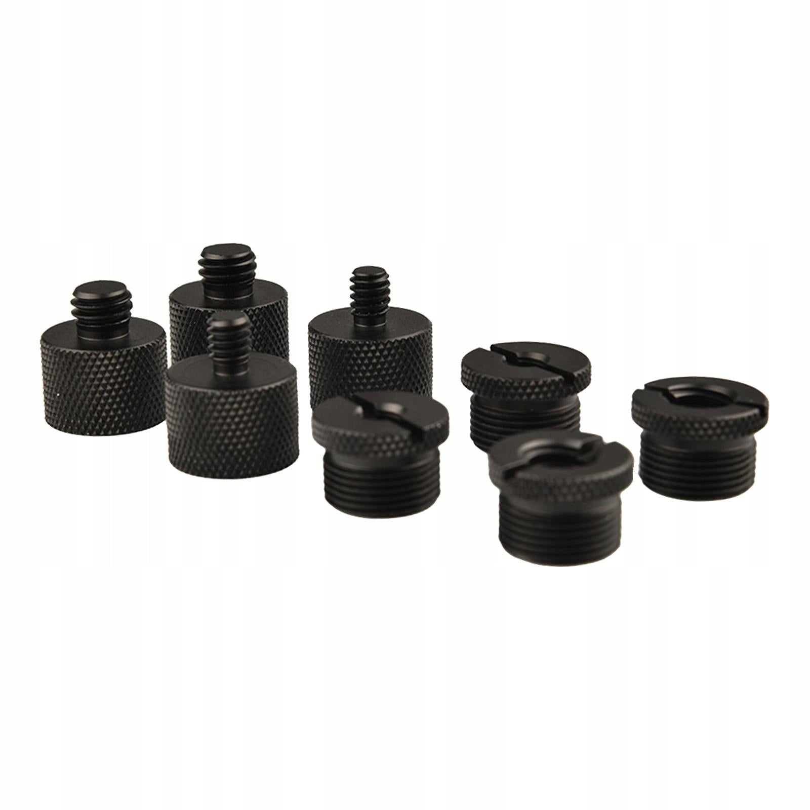 8 Pieces Mic Stand Adapter for Camera Tripod Mount Non Slip and Knurled Color transparent