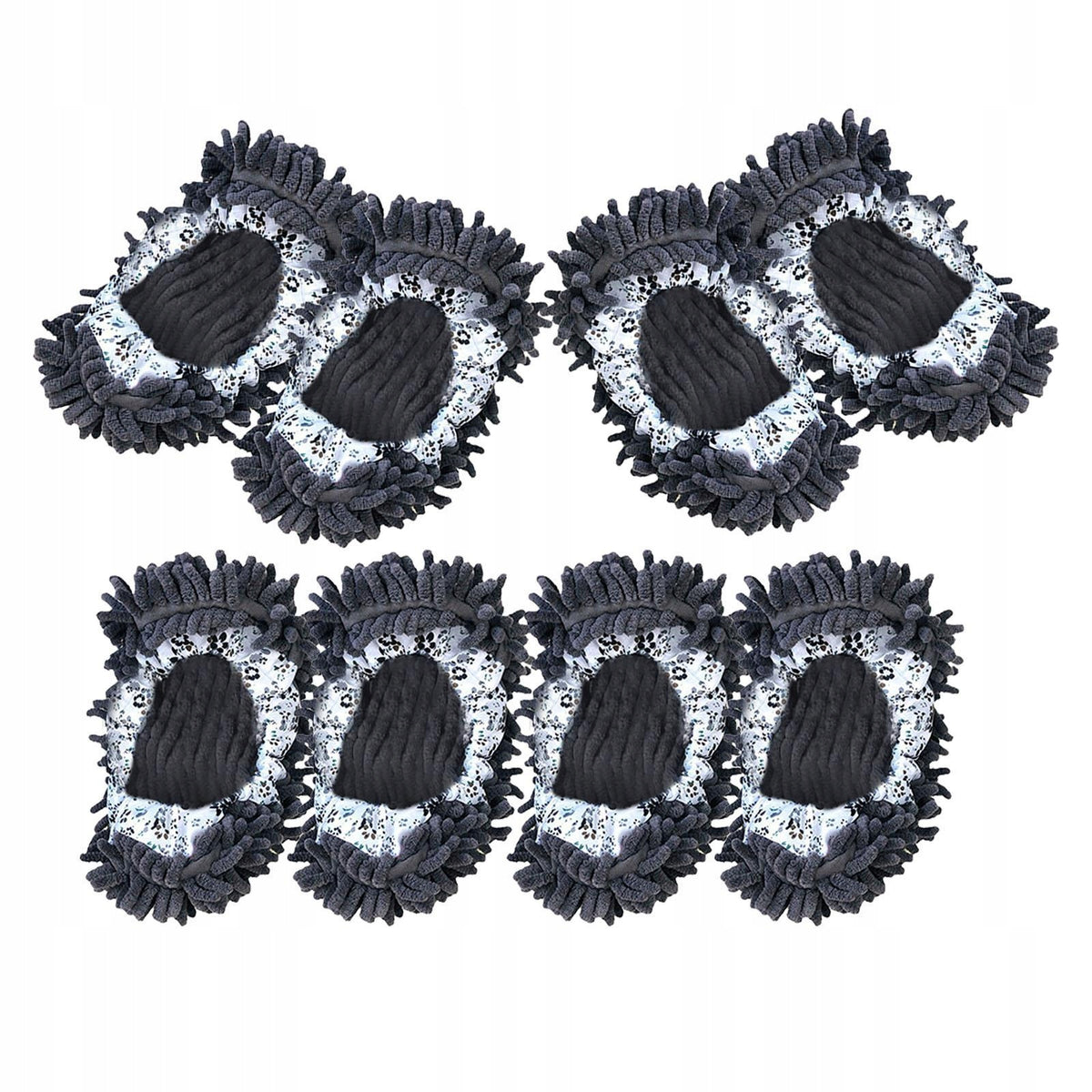 8 Pieces Mop Slippers Washable for Floor Cleaning,Reusable,Dusting Mop Packaging status original