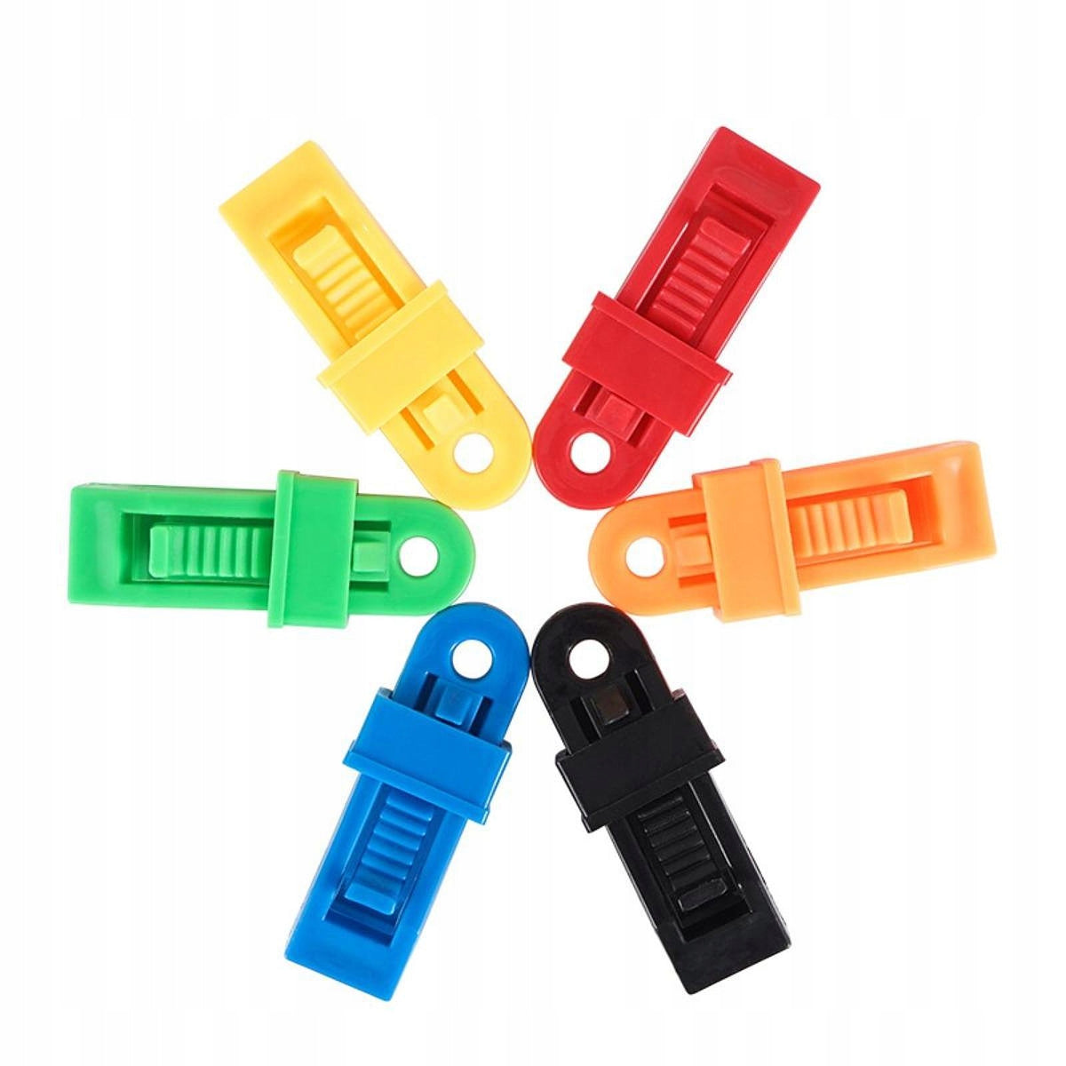 8 Pieces Tarp Clips Multipurpose Adjustable Easy to Use Lock Grip Orange Packaging status original