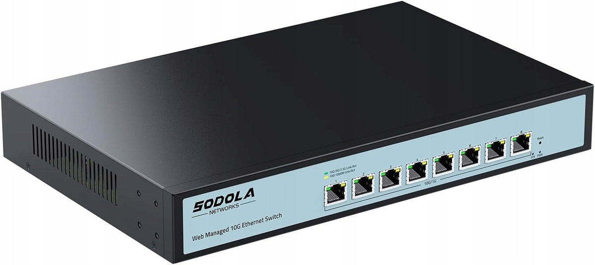 8-Port 10GbE Easy Web Managed Switch SODOLA