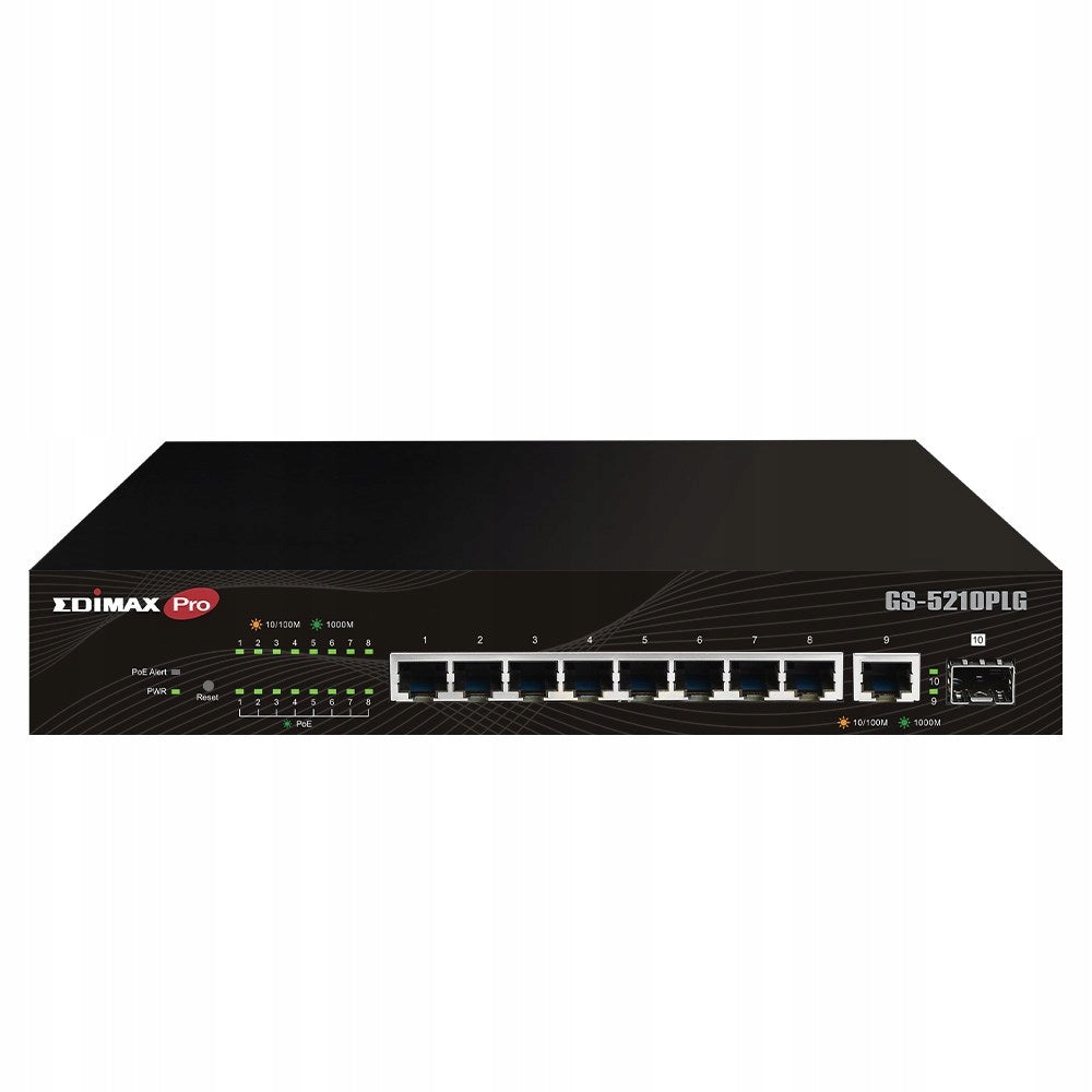 8-Port Gigabit PoE+ Switch EDIMAX GS-5210PLG