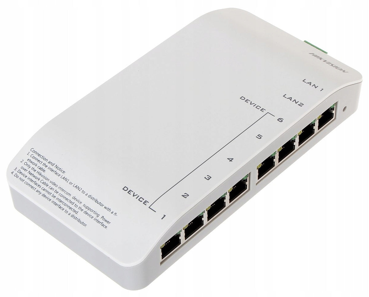 8 RJ-45 interfaces, has 6 adaptive 10/100 Mbps LAN interfaces... Manufacturer Hikvision