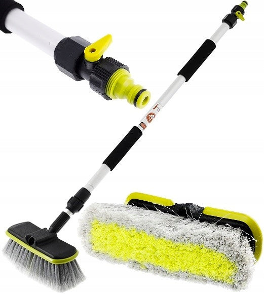 8" TELESCOPIC FLOW BRUSH FOR CAR WASHING 80-130CM WITH VALVE