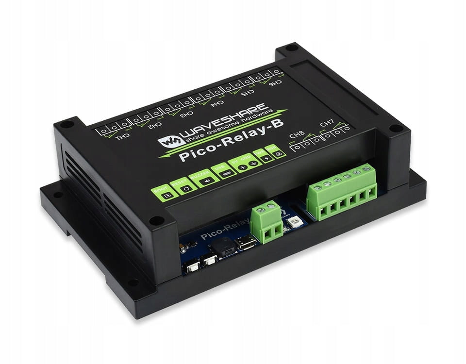 8-channel relay module for Raspberry Pi Pico DIN